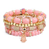 Image of Vintage Natural Crystal Charm Bead Bracelets