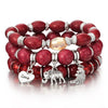 Image of Vintage Natural Crystal Charm Bead Bracelets