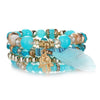 Image of Vintage Natural Crystal Charm Bead Bracelets