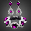 Image of Austrian Crystal Drop Bracelet & Earrings Set - Glam Up Accessories