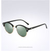 Image of Polarized Semi Rimless Round Sunglasses - Glam Up Accessories