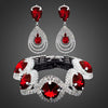 Image of Austrian Crystal Drop Bracelet & Earrings Set - Glam Up Accessories