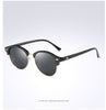 Image of Polarized Semi Rimless Round Sunglasses - Glam Up Accessories