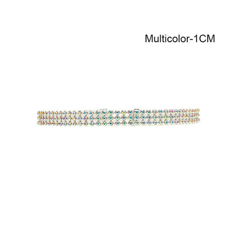 Crystal Rhinestone Choker Necklace - Glam Up Accessories