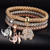 Image of 3 Pcs Crystal Charm Bracelets Set - Glam Up Accessories