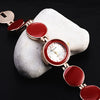 Image of Wafer Design Round Dial Quartz Bracelet Watch - Glam Up Accessories