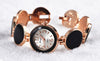 Image of Wafer Design Round Dial Quartz Bracelet Watch - Glam Up Accessories