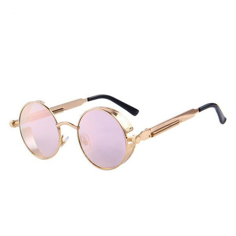 Vintage Steampunk Round Lens Sunglasses - Glam Up Accessories