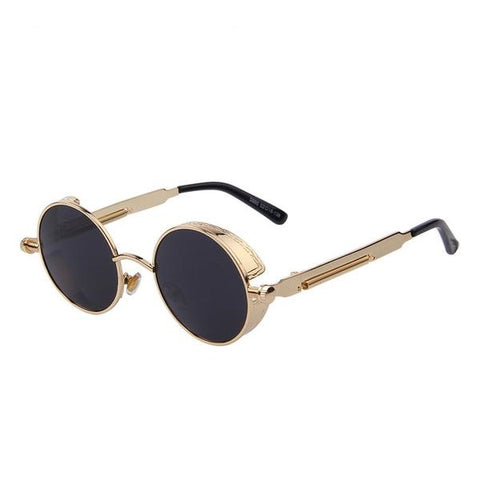 Vintage Steampunk Round Lens Sunglasses - Glam Up Accessories