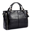 Image of Stylish Patchwork Split Leather Shoulder Bag - Glam Up Accessories