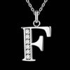 Image of Silver Plated Letter Necklace - Glam Up Accessories