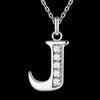 Image of Silver Plated Letter Necklace - Glam Up Accessories