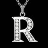 Image of Silver Plated Letter Necklace - Glam Up Accessories