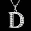 Image of Silver Plated Letter Necklace - Glam Up Accessories