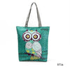 Image of Large Owl Printed Tote Bag - Glam Up Accessories