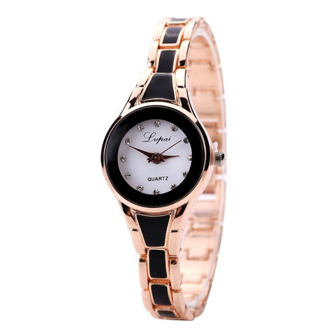 Elegant Gemstone Decorated Dress Watch - Glam Up Accessories