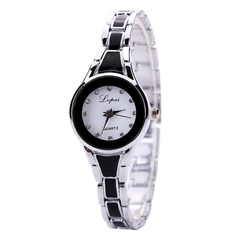 Elegant Gemstone Decorated Dress Watch - Glam Up Accessories