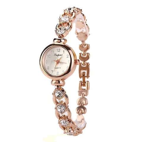 Elegant Gemstone Decorated Dress Watch - Glam Up Accessories