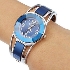 Luxury Stainless Steel Dial Quartz Watch Band - Glam Up Accessories