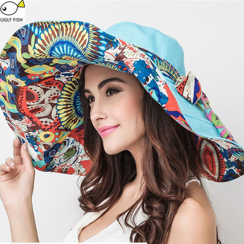 Wide Brim Flower Beach Hat delete - Glam Up Accessories