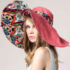 Image of Wide Brim Flower Beach Hat delete - Glam Up Accessories