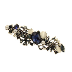 Luxury Crystal Resin Flower Hair Barrette Clip