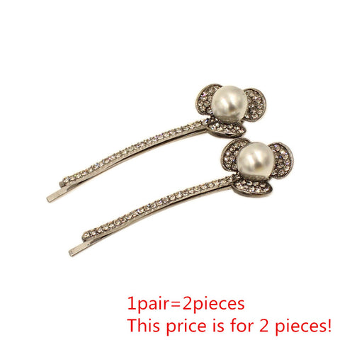 Luxury Crystal Resin Flower Hair Barrette Clip - Glam Up Accessories