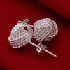 Image of Silver Web Cuff Stud Earrings - Glam Up Accessories