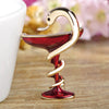 Image of Snake & Cup Enamel Brooch - Glam Up Accessories