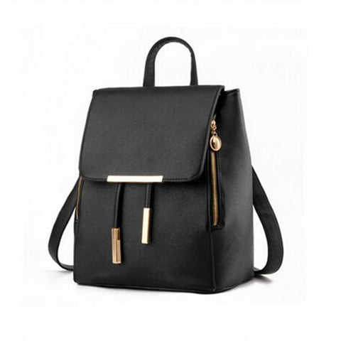 Stylish PU Leather Backpack - Glam Up Accessories