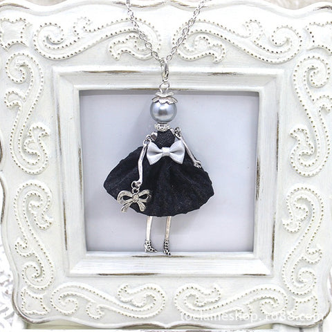 Cute Dressed Doll Pendant Necklace - Glam Up Accessories