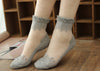 Image of Soft Sheer Lace Ruffle Ankle Socks - Glam Up Accessories