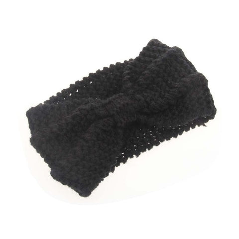 Knitted Crochet Bow Headband - Glam Up Accessories