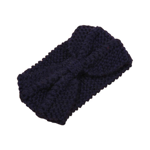 Knitted Crochet Bow Headband - Glam Up Accessories