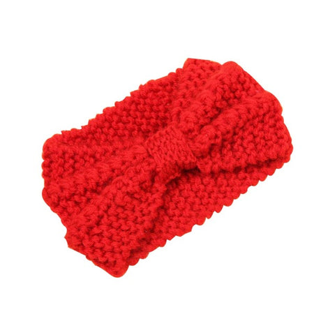 Knitted Crochet Bow Headband - Glam Up Accessories