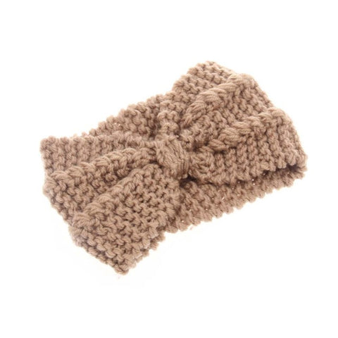 Knitted Crochet Bow Headband - Glam Up Accessories