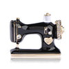 Image of Black Enamel Sewing Machine Brooch - Glam Up Accessories