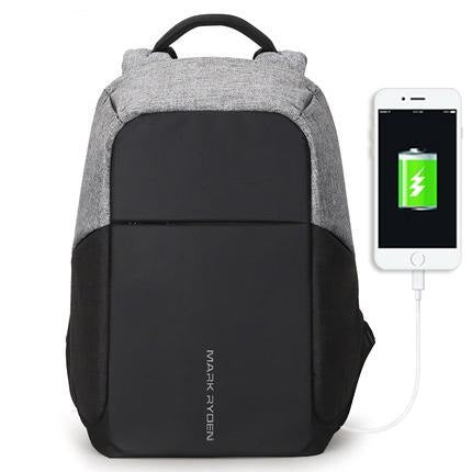 Water Resistant Anti-theft Backpack with USB Charging Port - Glam Up Accessories