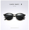 Image of Polarized Semi Rimless Round Sunglasses - Glam Up Accessories