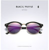 Image of Polarized Semi Rimless Round Sunglasses - Glam Up Accessories