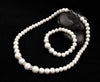Image of Classic Imitation Pearl Necklace, Bracelet & Earrings Set - Glam Up Accessories