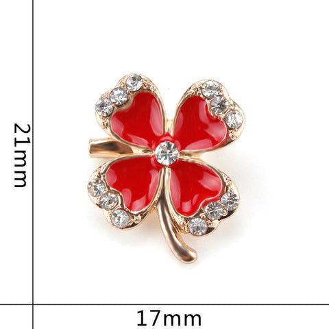 Lucky Four Leaf Clover Brooch - Glam Up Accessories