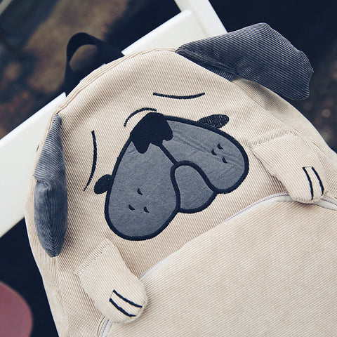 Cute Animal Corduroy Backpack - Glam Up Accessories