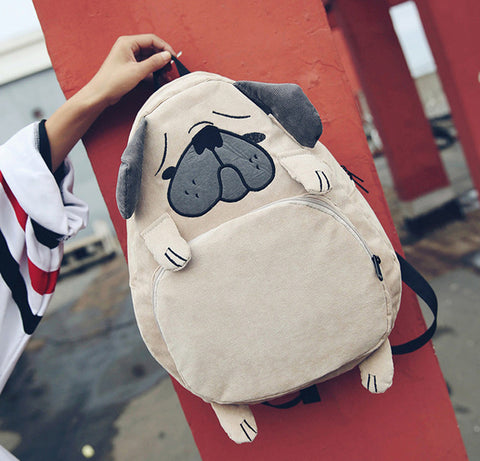 Cute Animal Corduroy Backpack - Glam Up Accessories