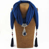 Image of Bohemian Pendant Scarf Necklace with Tassles - Glam Up Accessories