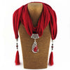 Image of Bohemian Pendant Scarf Necklace with Tassles - Glam Up Accessories