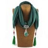 Image of Bohemian Pendant Scarf Necklace with Tassles - Glam Up Accessories