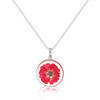 Image of Handmade Encased Dried Flower Necklace - Glam Up Accessories