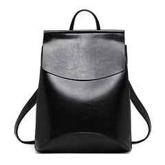 Quality Trapeze Faux Leather Backpack - Glam Up Accessories