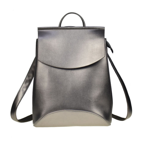 Quality Trapeze Faux Leather Backpack - Glam Up Accessories